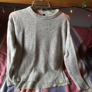 H&M fuzzy cream sweater
